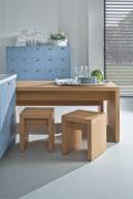 D AV5007 Achatblau AV6022 Eiche natur Tisch